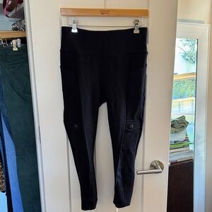 CAbi Black Leggings with Seam Detail
